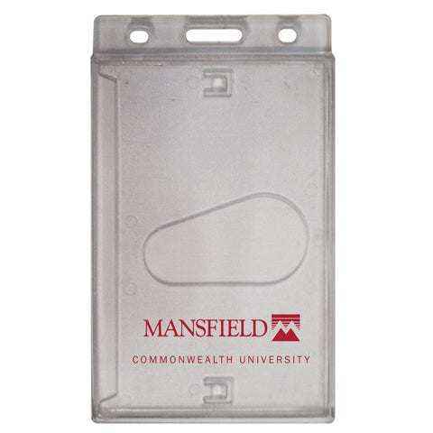 SIDE SLIDE ID HOLDER CLEAR