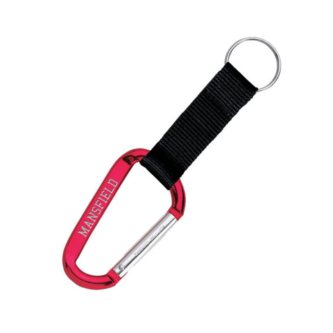 MANSFIELD CARABINER W/ STRAP KEYRING