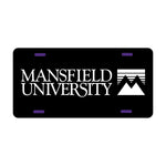 LICENSE PLATE WITH ETCHED MANSFIELD UNIVERSITY