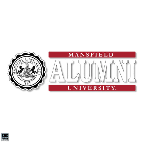MANSFIELD UNIVERSITY ALUMNI WITH SEAL DECAL