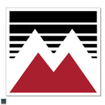 MOUNTAIN M BLACK/RED DECAL 6"