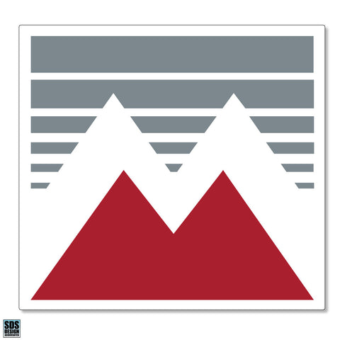 MANSFIELD MOUNTAIN M GRAY LOGO MAGNET