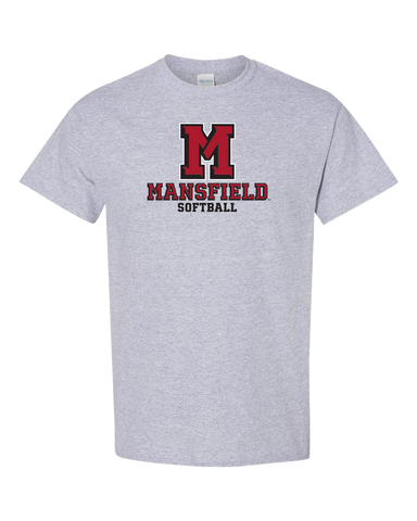 MANSFIELD SOFTBALL S/S TEE GRAY