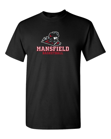MANSFIELD MOUNTIE BASKETBALL S/S TEE BLACK